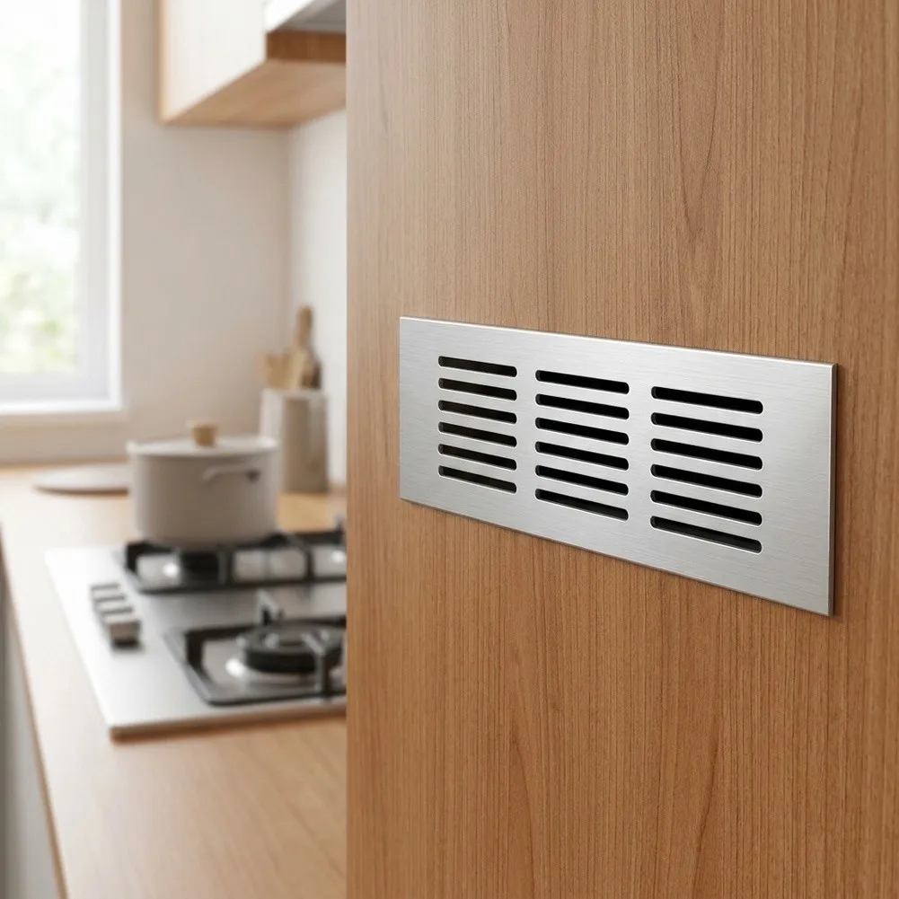 For Shoe Storage Aluminum Vent Grille Anti-slip Strip Unique Embedded Strip Design Fresh Storage for versatile Installation