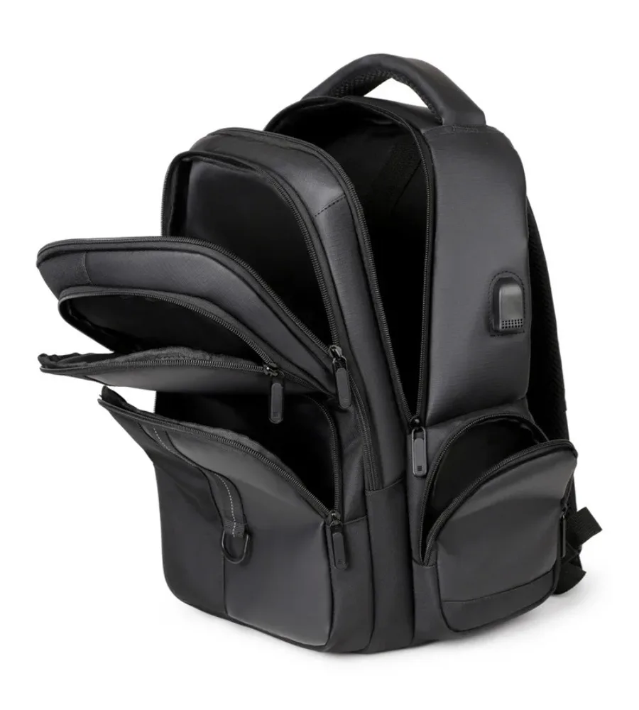 

Contrast Color School Backpack Multi-Layer Durable Design For High School Students And Daily Use
