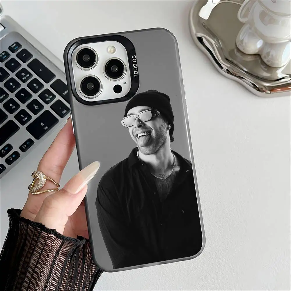 حافظة لهاتف آيفون 16 15 14 13 12 17 Pro Max زر معدني مستقل مطلي بالكهرباء