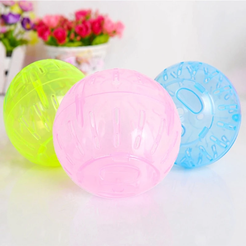 Silent Exercise Balls for Dwarf Hamsters Plastic Running Wheel 4 Inches images - 6