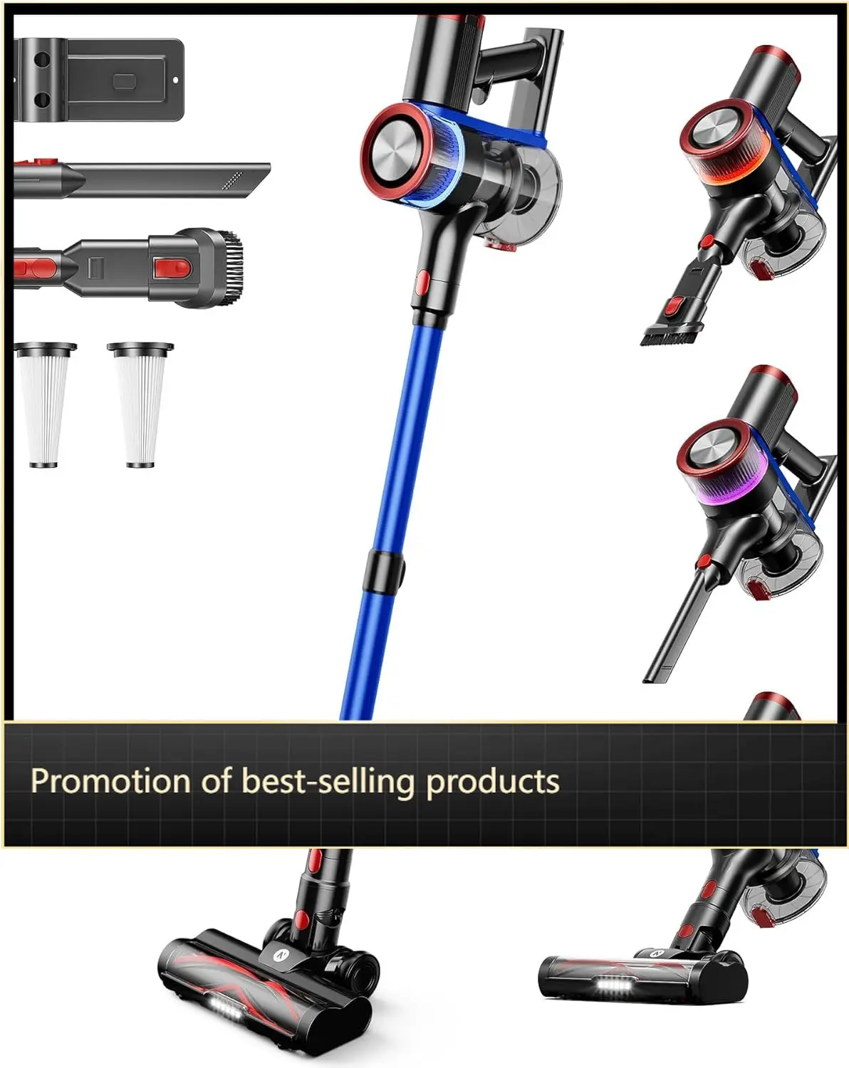 

Cordless Stick Vacuum Cleaner For Home Hardwood Floor Carpet Pet Hair