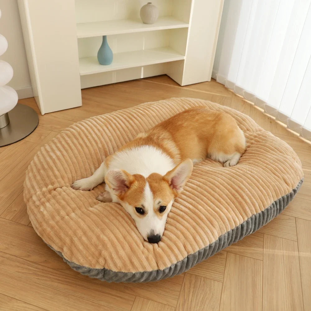 Dog Bed Padded Cushion for Small Big Dogs Sleeping Beds Pet Houses for Cats Super Soft Durable Mattress Removable Pet Mat