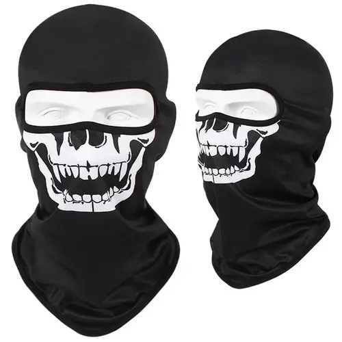 3D Skull Mask Balaclava Cap Breathable Motorcycle Riding Full Face Scarf Outdoor Men Head Cover Cycling Headgear Neck Gaiter Hat - Image 24