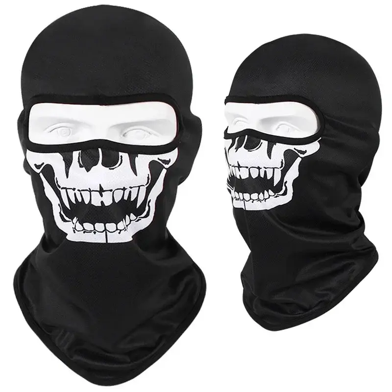 3D Skull Mask Balaclava Cap Breathable Motorcycle Riding Full Face Scarf Outdoor Men Head Cover Cycling Headgear Neck Gaiter Hat - Image 24