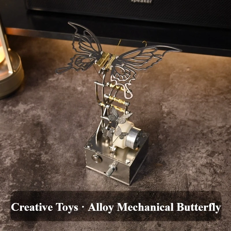 

Изысканная электрическая механическая модель бабочки из сплава, механическая художественная игрушка