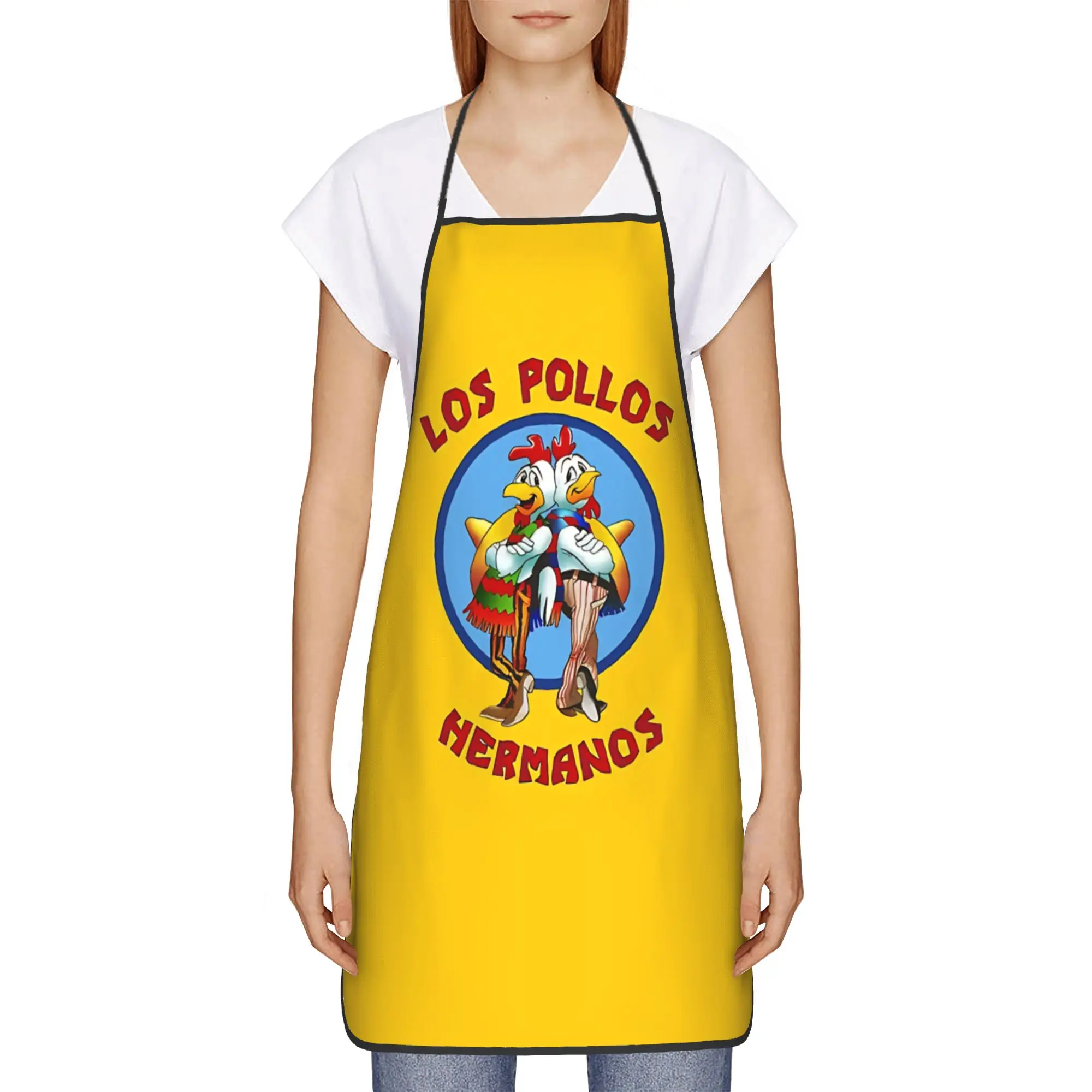 Breaking Bad Los Pollos Hermanos(1) Apron  Household Fashionable Kitchen Accessories Adult Restraunt Aprons without Pocket
