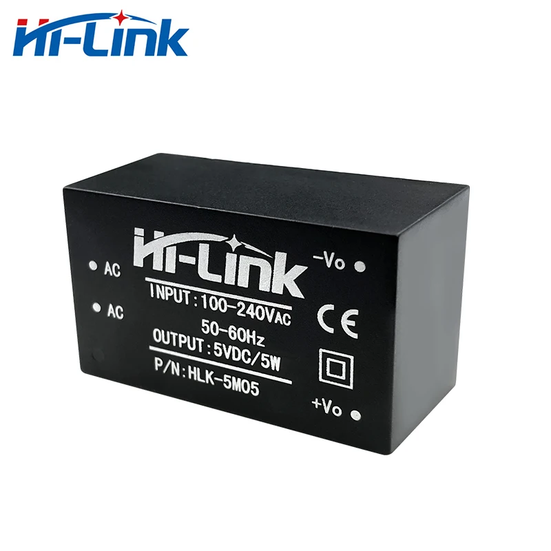 Gratis ongkir HLK-5M05โมดูลแหล่งจ่ายไฟฟ้า220V 5V/ 5W AC - DC แบบแยก