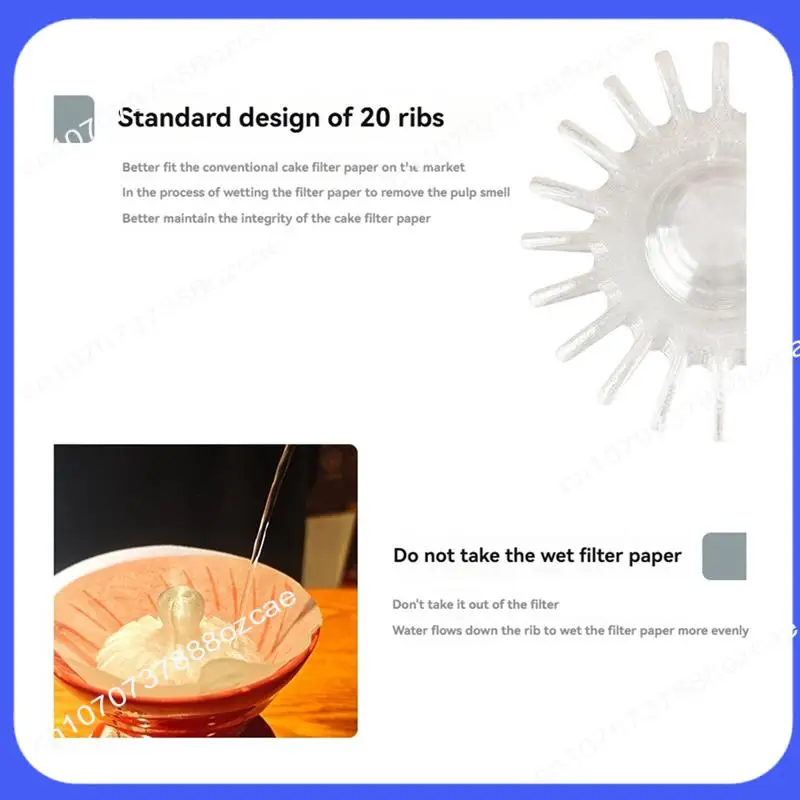 A26P 손으로 붓는 커피 필터 모양 리테이너 커피 필터 콘 재사용 가능 간편한 청소 휴대용 필터 종이 모양 유지
