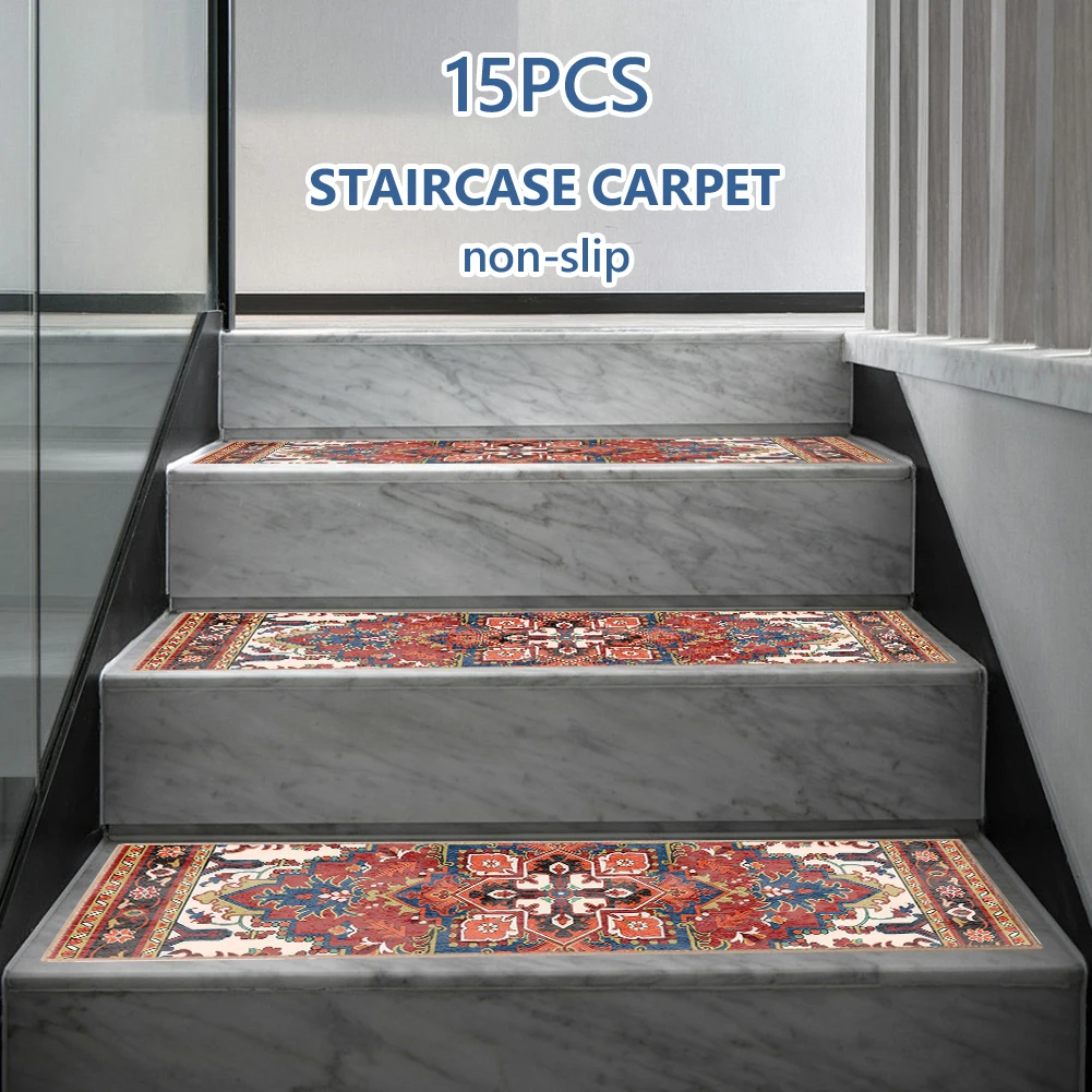 

Лестничные ступени для деревянных ступеней Моющиеся домашние ступеньки для лестницы Нескользящие мягкие ступеньки для лестниц Многоразовые коврики для лестниц
