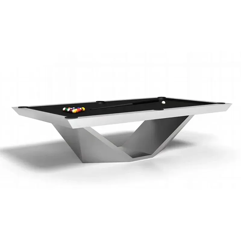 Mesa de billar para el hogar, club, estándar, negro, ocho bolas americanas, juego completo multifuncional de madera maciza