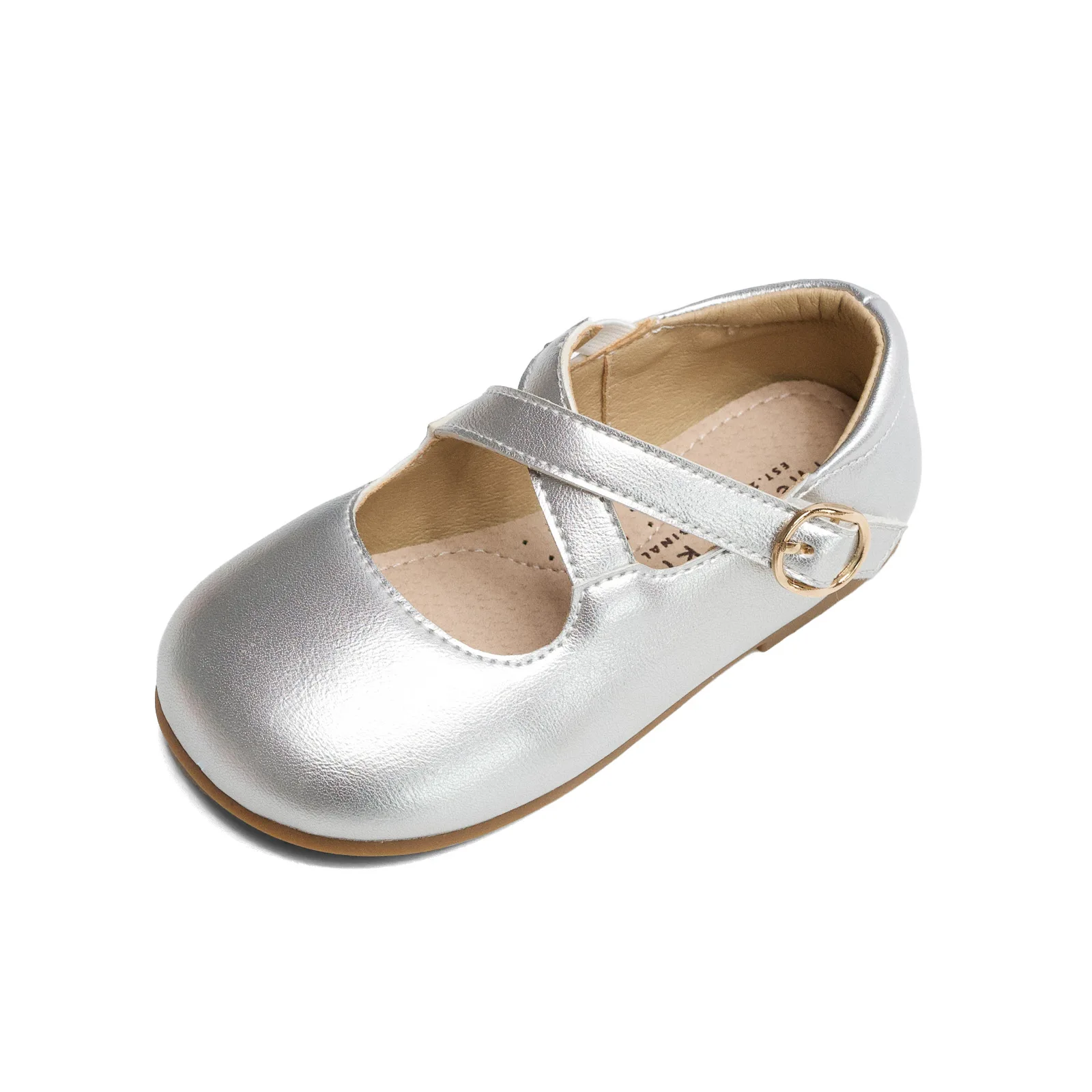 Children Leather Shoes Girls Fashion Solid Performance Princess Shoes Soft Sole Non-slip Dance Shoes Size 21-32