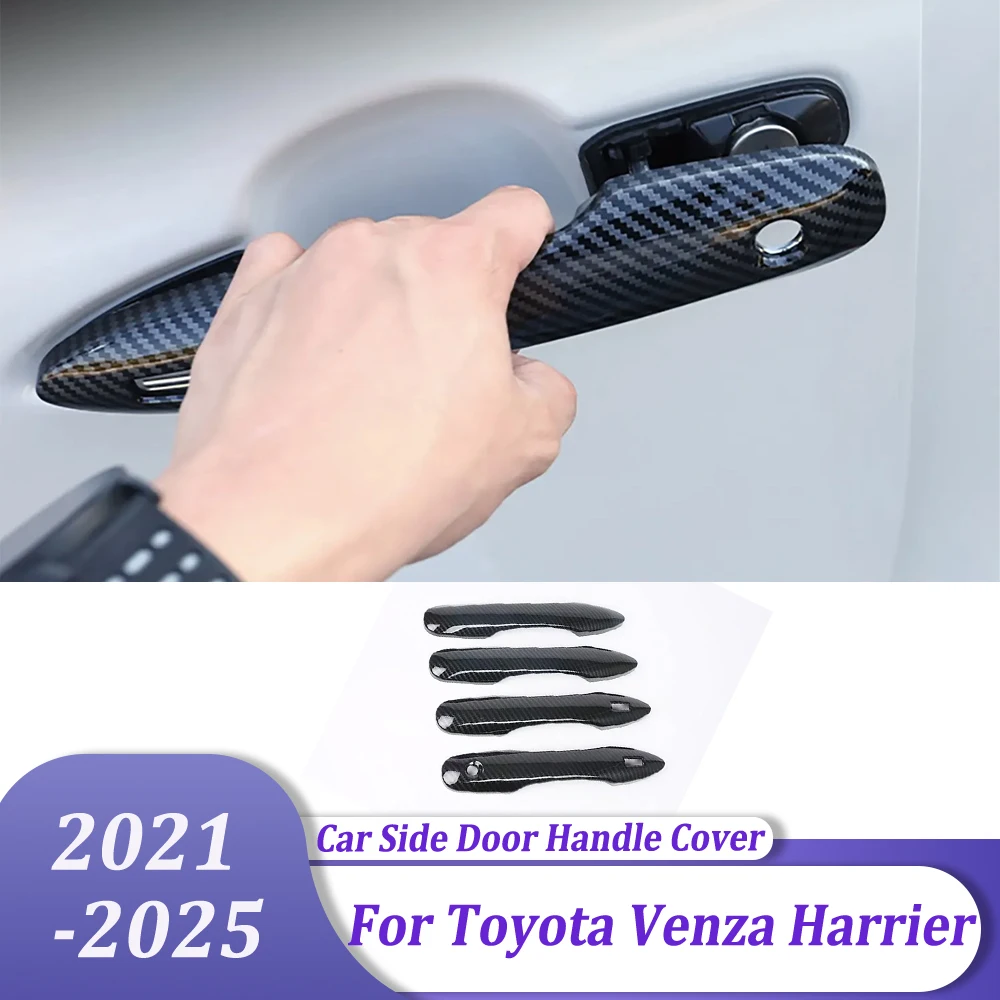 الجانب غطاء مقبض الباب ومقبض إكسسوارات خارجية لأبواب السيارات الكسوة ملصق الخارجي اكسسوارات السيارات التصميم لتويوتا فينزا هارير 2020-2025 #1