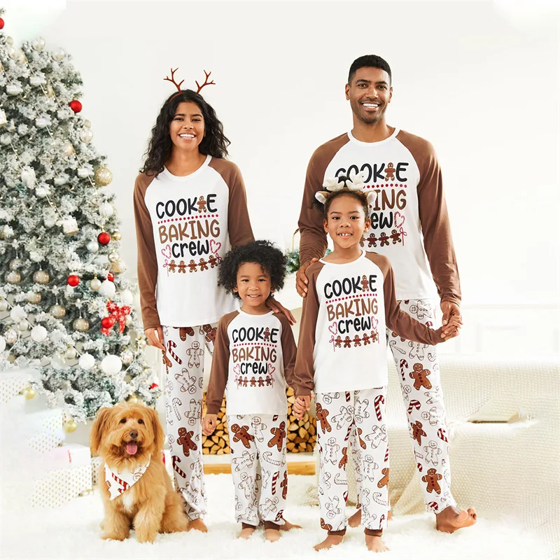 2025 Family Christmas Pajamas Set Xmas Matching Mother Daughter Father Son Clothes Adult Kid Sleepwear Baby Mommy And Me Pyjamas