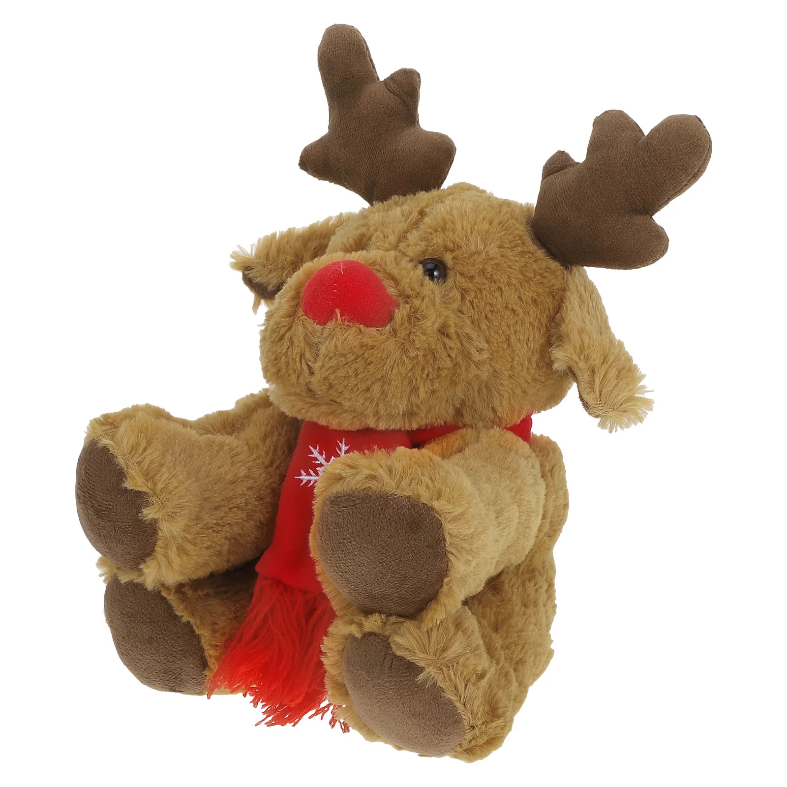 29 cm coisas animais elk brinquedo de pelúcia nariz vermelho natal marrom natal temático bebê