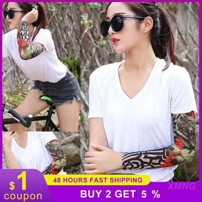 

Fashionable Tattoo Printed Arm Sleeves Tattoo-inspired Design Tattoo Print Arm Sleeves For Sun Arm Sleeve Accessories