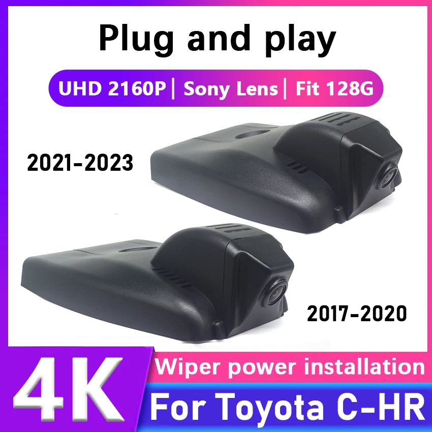 

For Toyota C-HR CHR 2017-2023 Car DVR Dash Cam Driving Recorder High quality Full HD 4K 2016P Plug and Play car Accessori