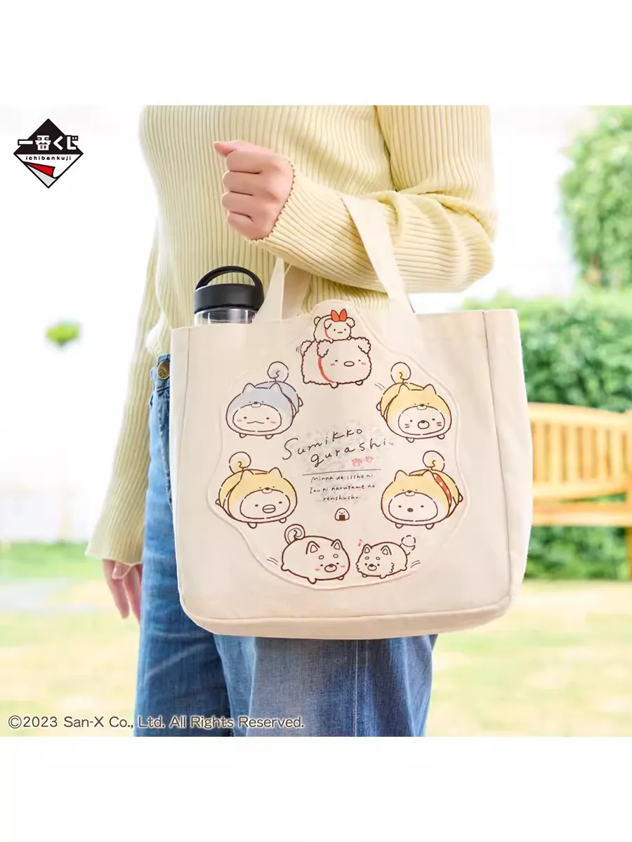 New Kawaii Cute Sumikko gurashi Kids Children Canvas Handbags Woman Lunch Bags Tote Bag