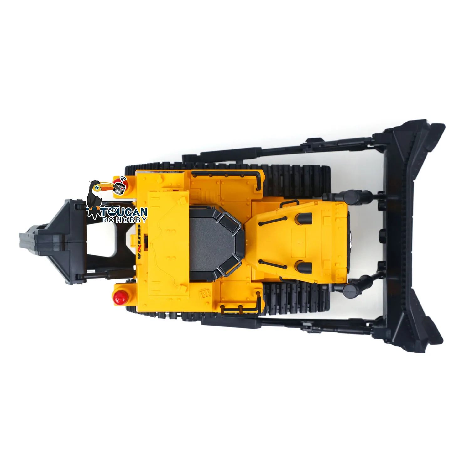RC Bulldozer HUINA 1554 1/16 Elektrischer Ferngesteuerter Bulldozer RTR Metall-Ripper Lichteffekt Batteriebetriebenes Fertigmodell Geschenke – Detail 12