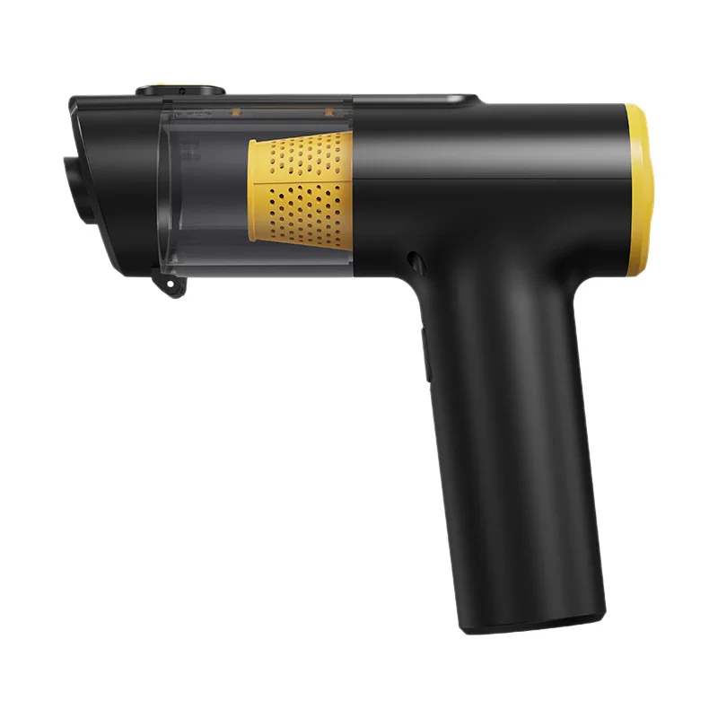 4 in 1 그린 라이트 차량용 진공 청소기, 핸드헬드 무선 충전식 고출력, 먼지 감지 및 인플레이터 블로워 가정용