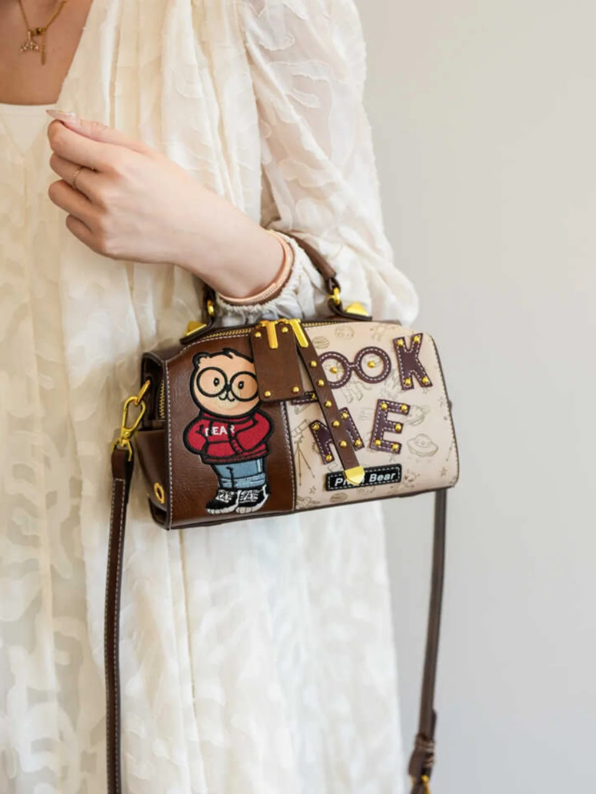 

Casual Versatile Bear Pillow Bag Women's Crossbody Bag Faionable Korean Sle 2025 New Design Handbag oulder Bag