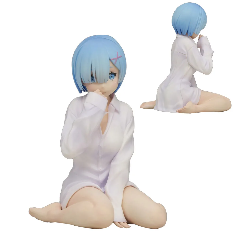 11cm anime re zero começando a vida em outro mundo figura rem postura ajoelhada anime modelo brinquedos presentes decoração ornamentos