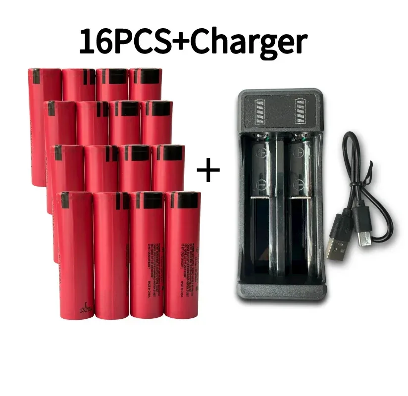 18650 battery100% original high discharge 3.7V 3500mAh NCR18650GA rechargeable batteries flashlight flat top Free shipping