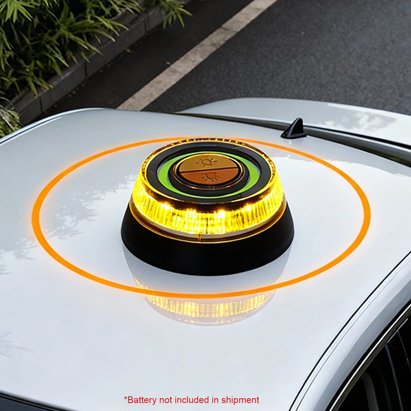 

2 режима освещения, аварийный маячок для автомобиля, лампа на батарейках, сигнальный фонарь, не требует звукового сигнала, безопасный стробоскоп, предупреждающий индукционный сигнал, звуковой сигнал.