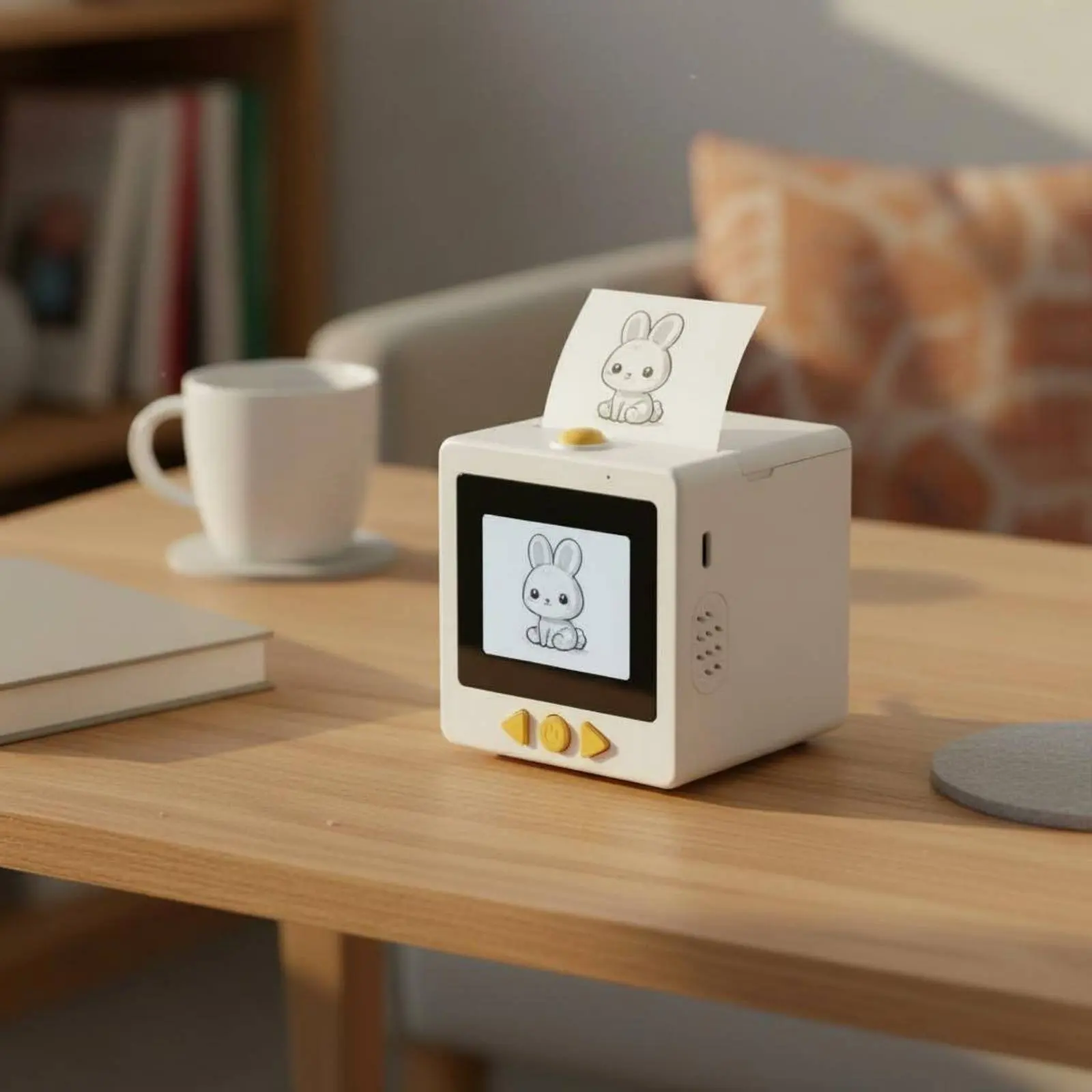 Picture 4: AI Voice Printer Built-in Screen Smart Sticker Printer Voice Sticker Creator Easy to Use