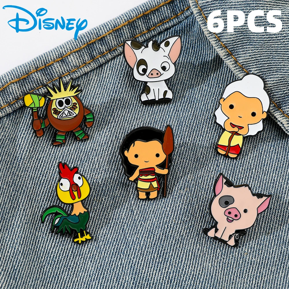 Disney anime mar princesa esmalte pinos dos desenhos animados bonito porco metal broche crachá moda jóias roupas chapéu mochila acessório presentes