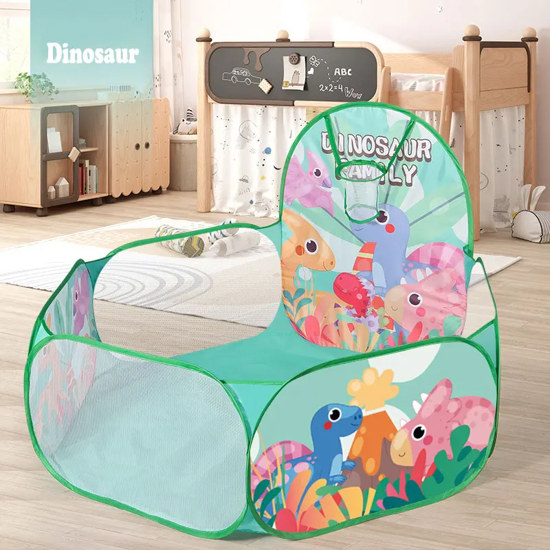 Tenda portátil com piscina de bolas de desenhos animados para crianças, casa de brincar interior, teepee para bebê, tenda tipi, brinquedos para crianças