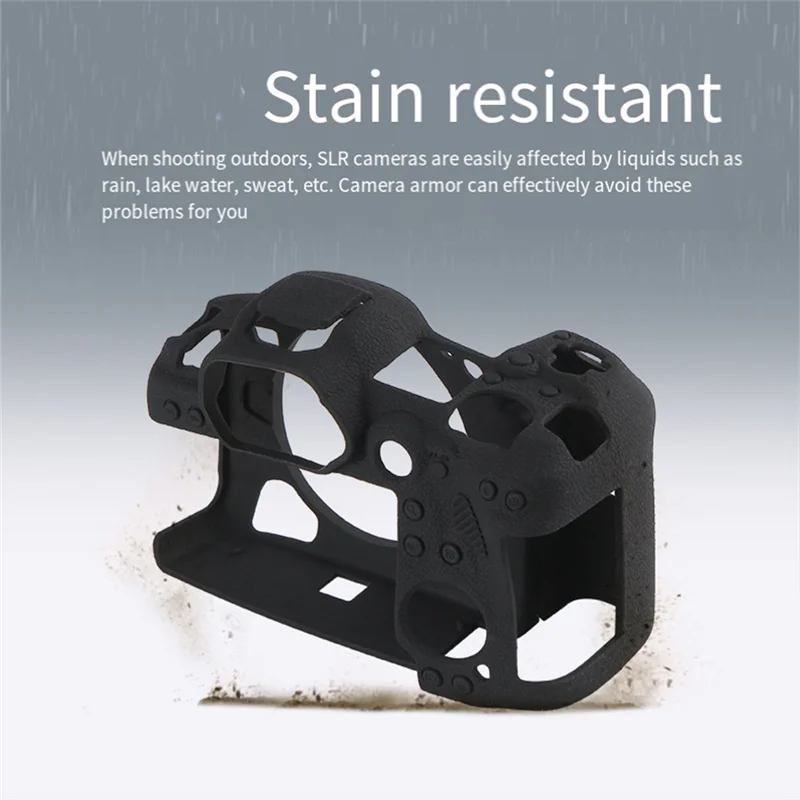 Camera Protective Case Silicone Case Body Cover Protector Frame For Canon EOS R6 Camera Durable Easy Install