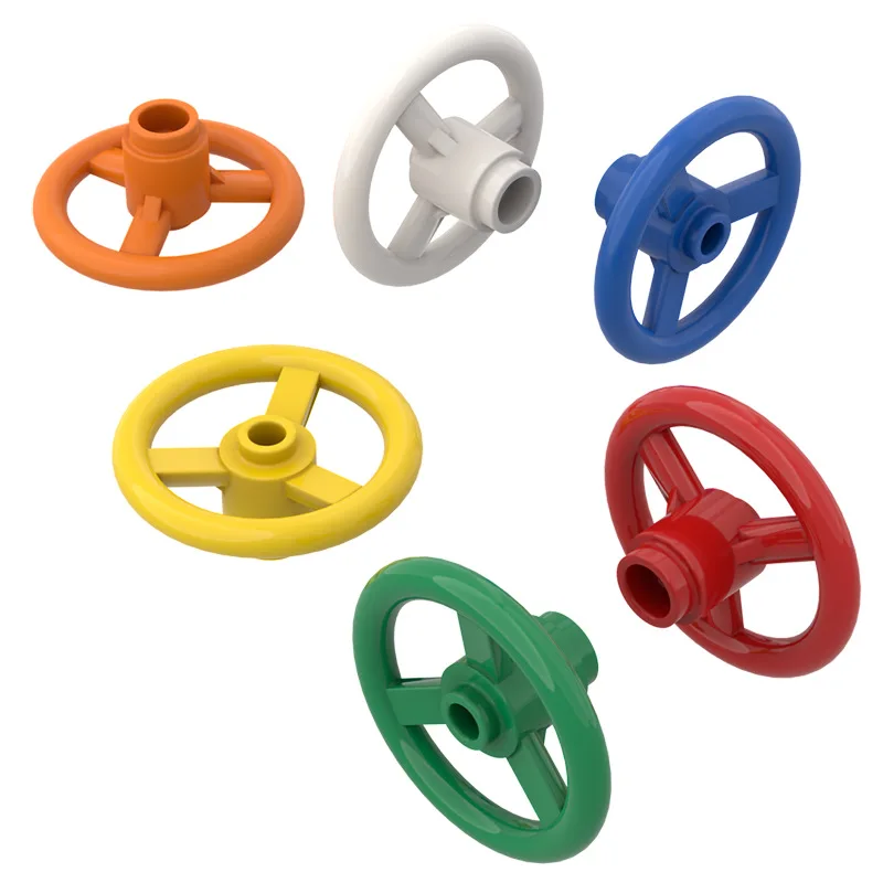 20Pcs 2819 Steering Wheel Small 3 Studs Diameter Bricks Collections Bulk Modular Toys For Technical MOC DIY Sale Building Blocks