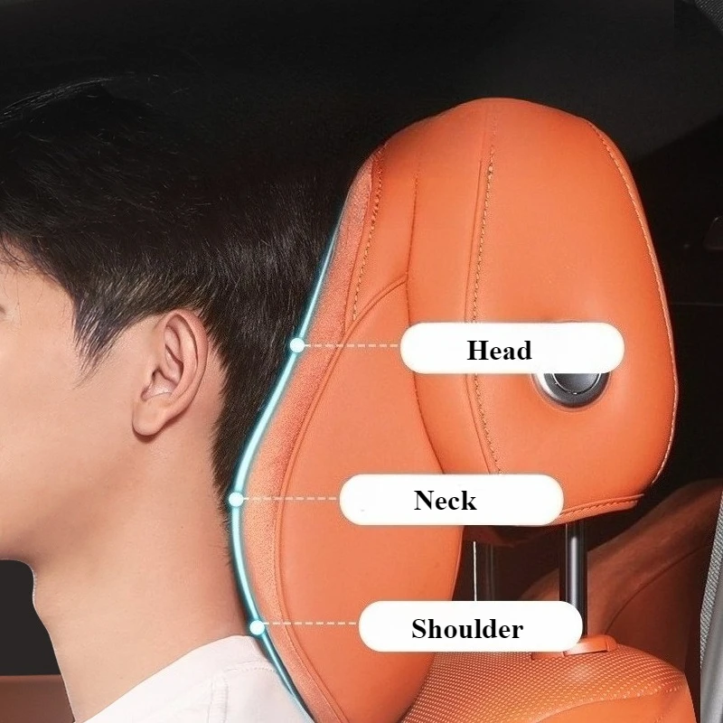 ل Lixiang Li L6/L7/L8/L9/MEGA/ONE 2025 سيارة ملفوفة بالكامل مسند الرأس وسادة الرقبة وسادة مقعد الخصر يدعم قطني رئيس وسادة #2