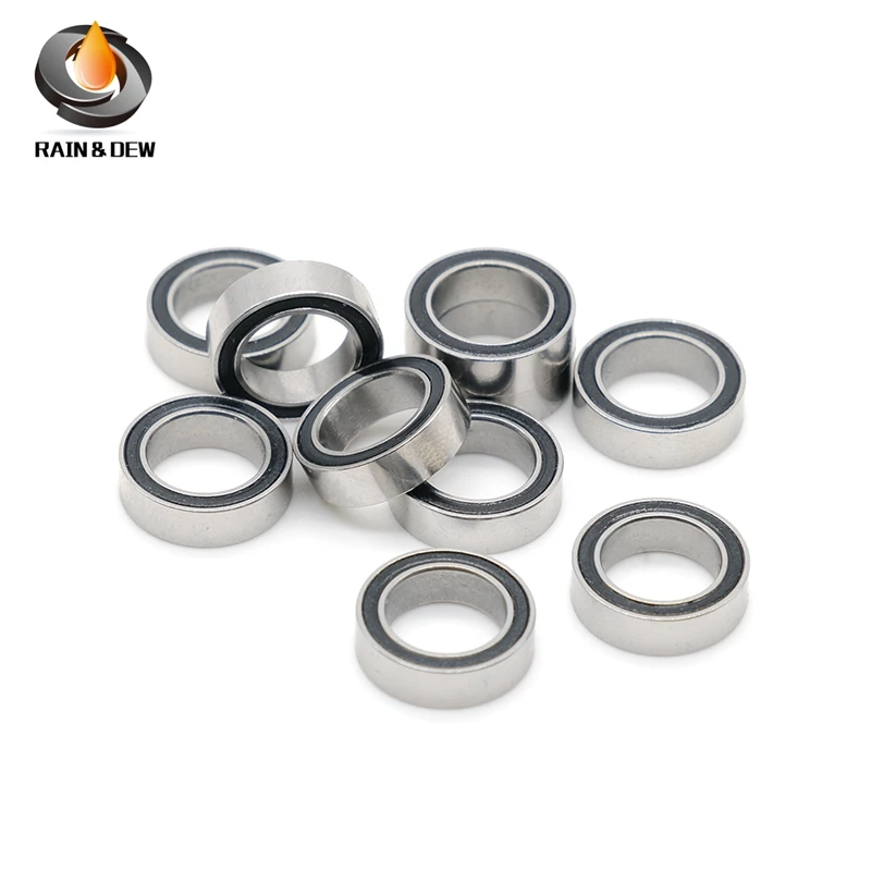 SMR128RS Stainless Bearing ABEC-7 (10PCS) 8*12*3.5mm Miniature SMR128-2RS Ball Bearings RS SMR128 2RS