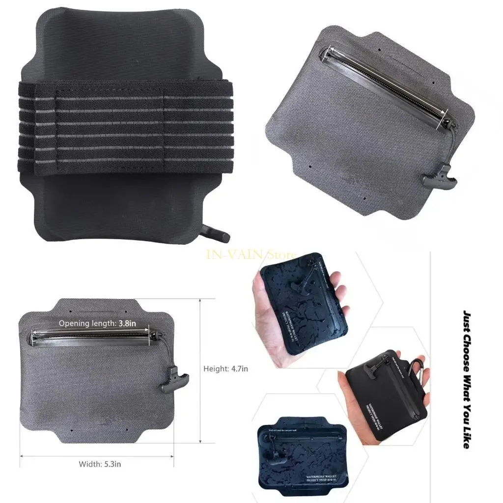 

M5TC Waterproofs Wallet Arm Bag Outdoor Light Weight Card Holder Easy to Carry