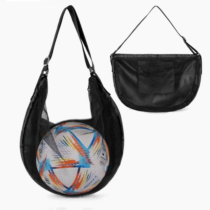 

Портативная сетчатая сумка-рюкзак на плечо с карманами на молнии для хранения, для спортзала, для баскетбола, футбола, волейбола, для матчей