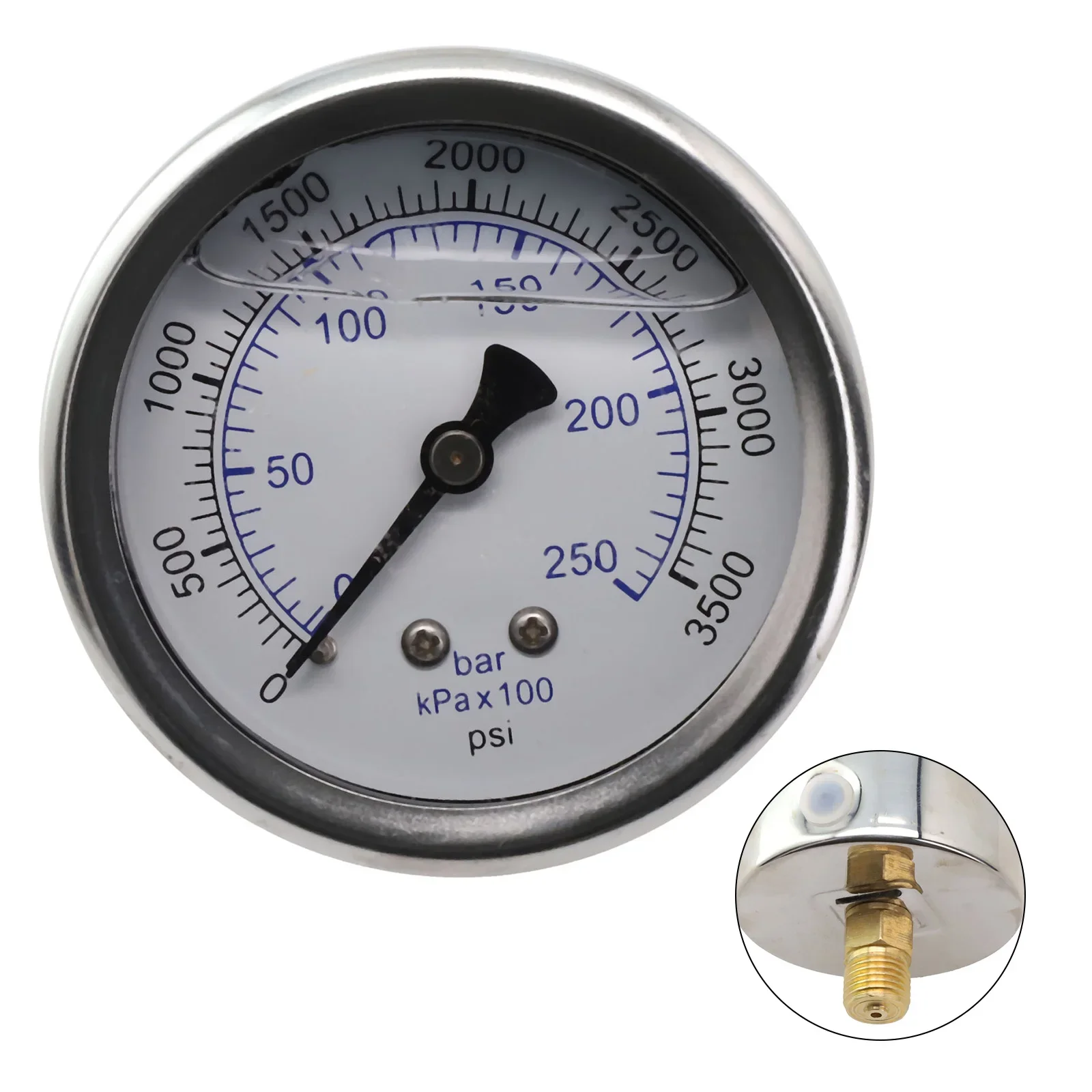 Meter Detector Pressure Gauge 3500 Psi 5.5KW Alloy High Precision 0-250 Bar M14x1.5 Pressure Gauge Pressure Washer