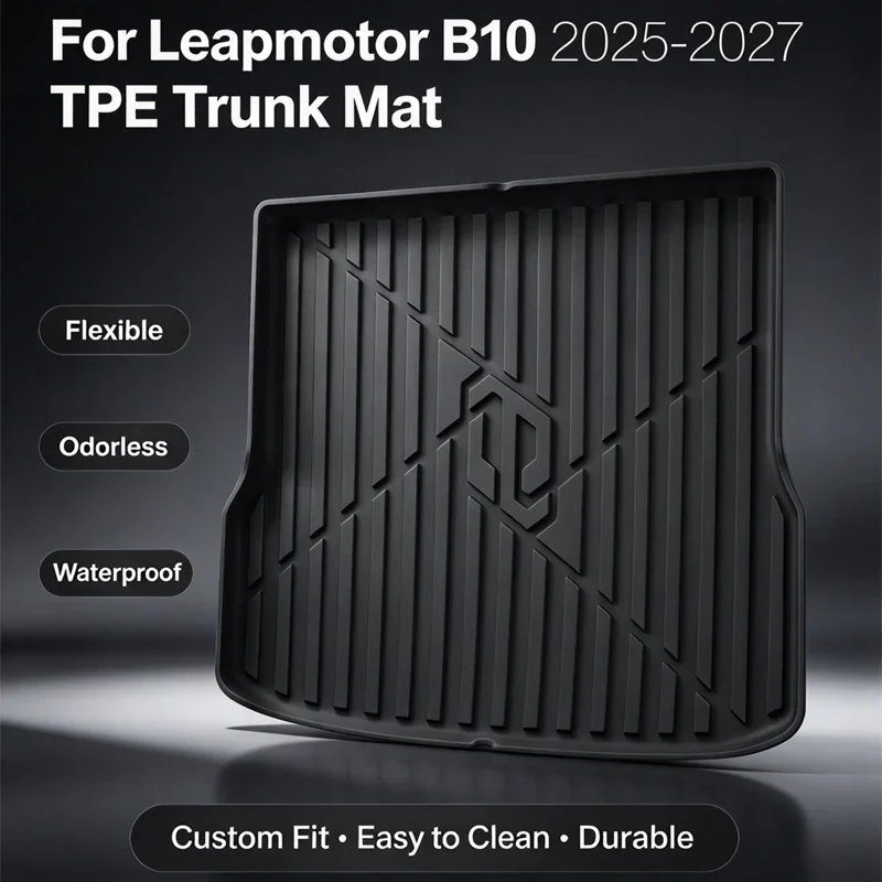 For Leapmotor B10 2025 2026 2027 Eco-Friendly TPE Rear Trunk Mat Non-Slip Dustproof Car Cargo Liner Auto Interior Accessories