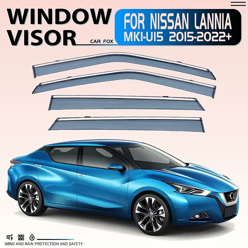 

For LANNIA U15 2015-2022+ Car Window Visor Rain Sun Shade Windshield Side Awning Auto Accessories Styling