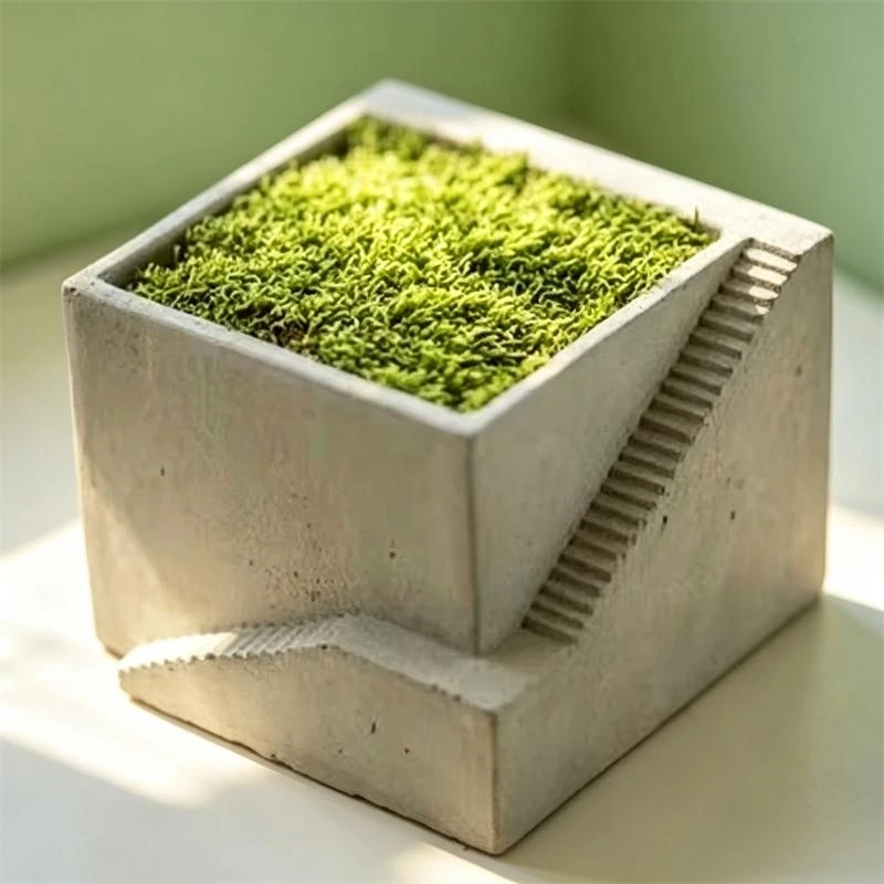 Square Stairs Shape Succulent Plants Pot Cement Clay Flowerpot Silicone  Mold Concrete Candle Cup Gypsum Home Decor Molds - AliExpress 15