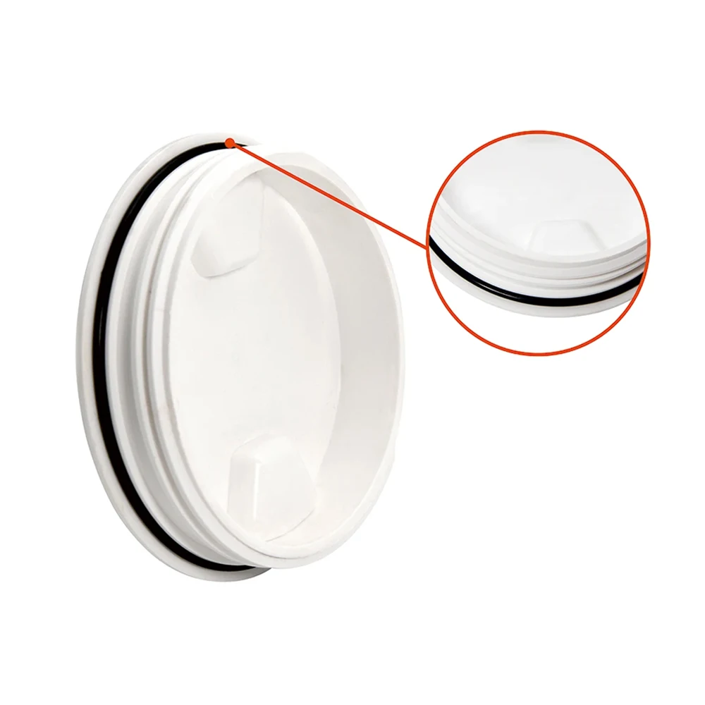 4 6 8 inch Black White Plastic Screw Out Access Hatch Cover for Kayak Deck Plate Non Slip Screw Out Deck Inspection Plate