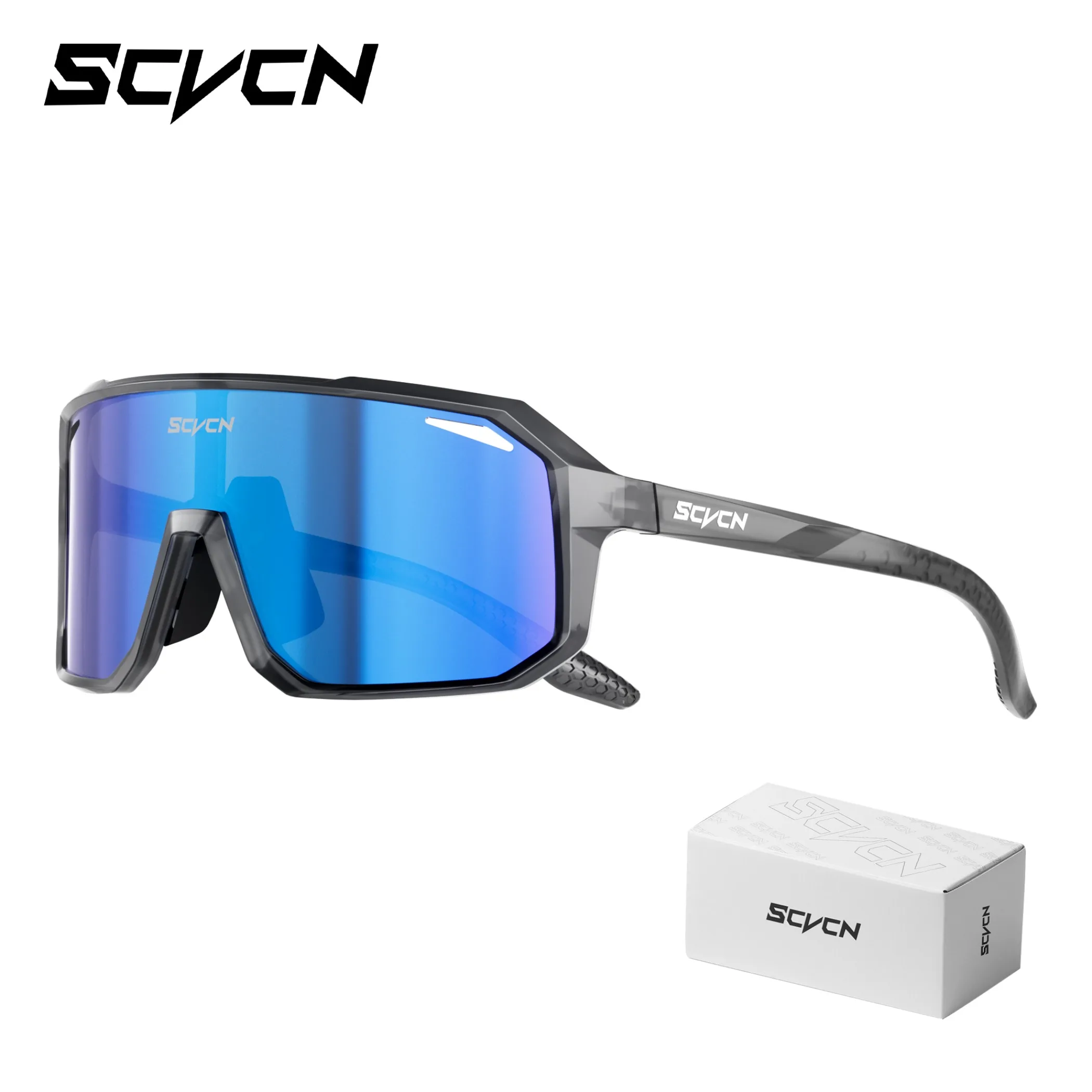 SCVCN Trendige Fahrradbrille, modische Sonnenbrille, MTB-Fahrradbrille, Campingbrille, UV400-Schutzbrille für Herren und Damen