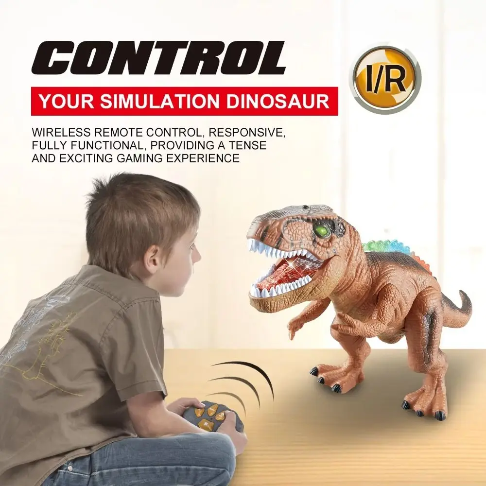 Traagheidsglijdende RC Dinosaurus Auto Speelgoed Modellen Plastic Afstandsbediening Robot Speelgoed Draagbare Cartoon Simulatie T-Rex Speelgoed