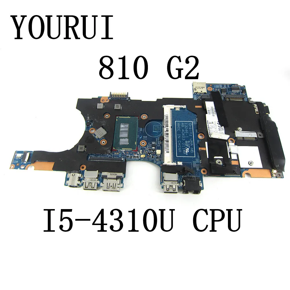 

For HP Elitebook 810 G2 Laptop Motherboard with I5-4310U CPU 4GB RAM 48.40X03.0011 804356-001 13246-1 Mainboard