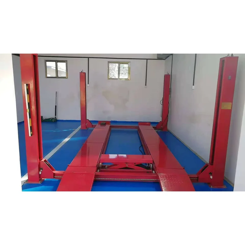 PrimeSelect CE Safe 4 Ton Hydraulic Auto Er Portle 4 Manual Release Four Post Car Lift Lifting Capacity