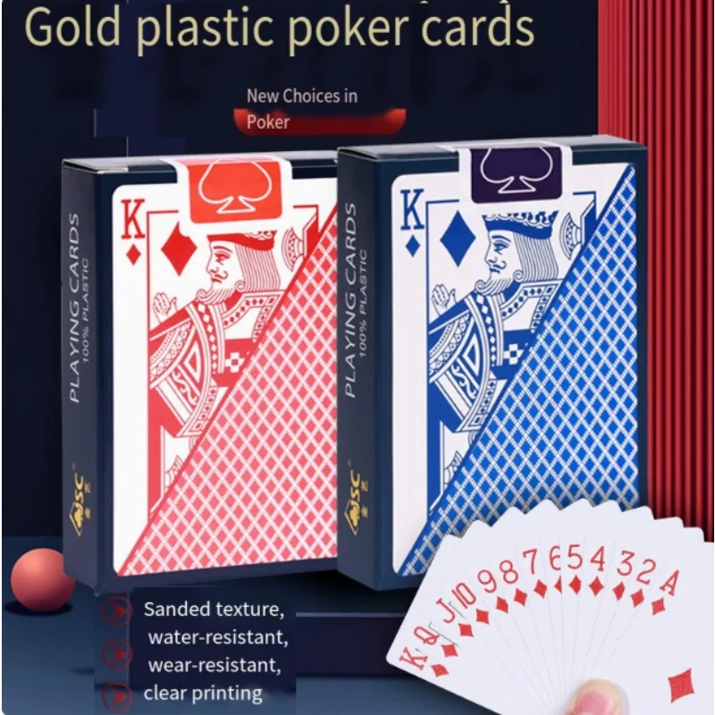 Newest Poker Red/Blue Regular Playing Cards Standard Sealed Decks Magic Tricks Poker Playing Cards Magice Tricks