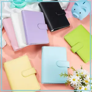 Notebook Binder com Zipper, Planejador De Orçamento, Envelope De Poupança De Dinheiro, Pasta De Capa, 6 Buracos, Bolsos, A6 8 principais vendas caderno de fichario - №4