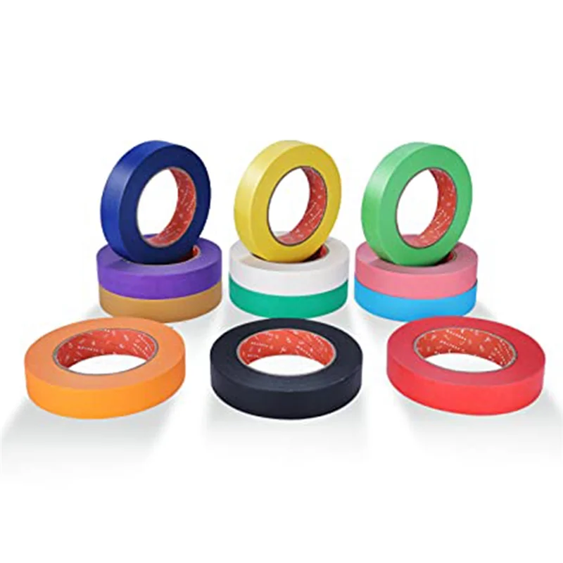 Ingenious-Colored Masking Tape Bulk Multi Rainbow Color Craft Tape 1, 980 Feet X 1 Inch Of 12 Colors Fit For Kids