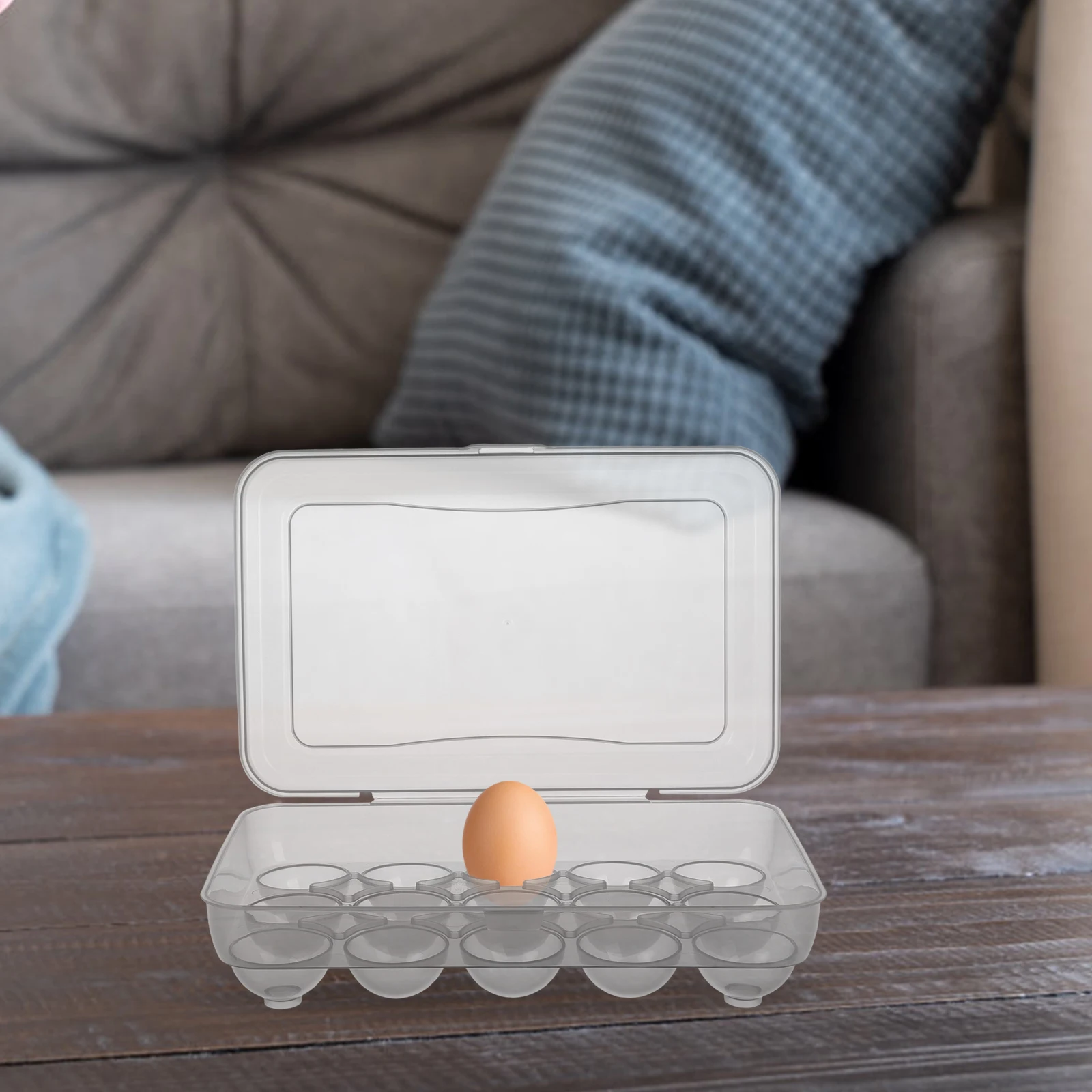 

Eggs Storage Box Organizer Chicken Holder Supply Dedicated Fridge Grey Container for Refrigerator