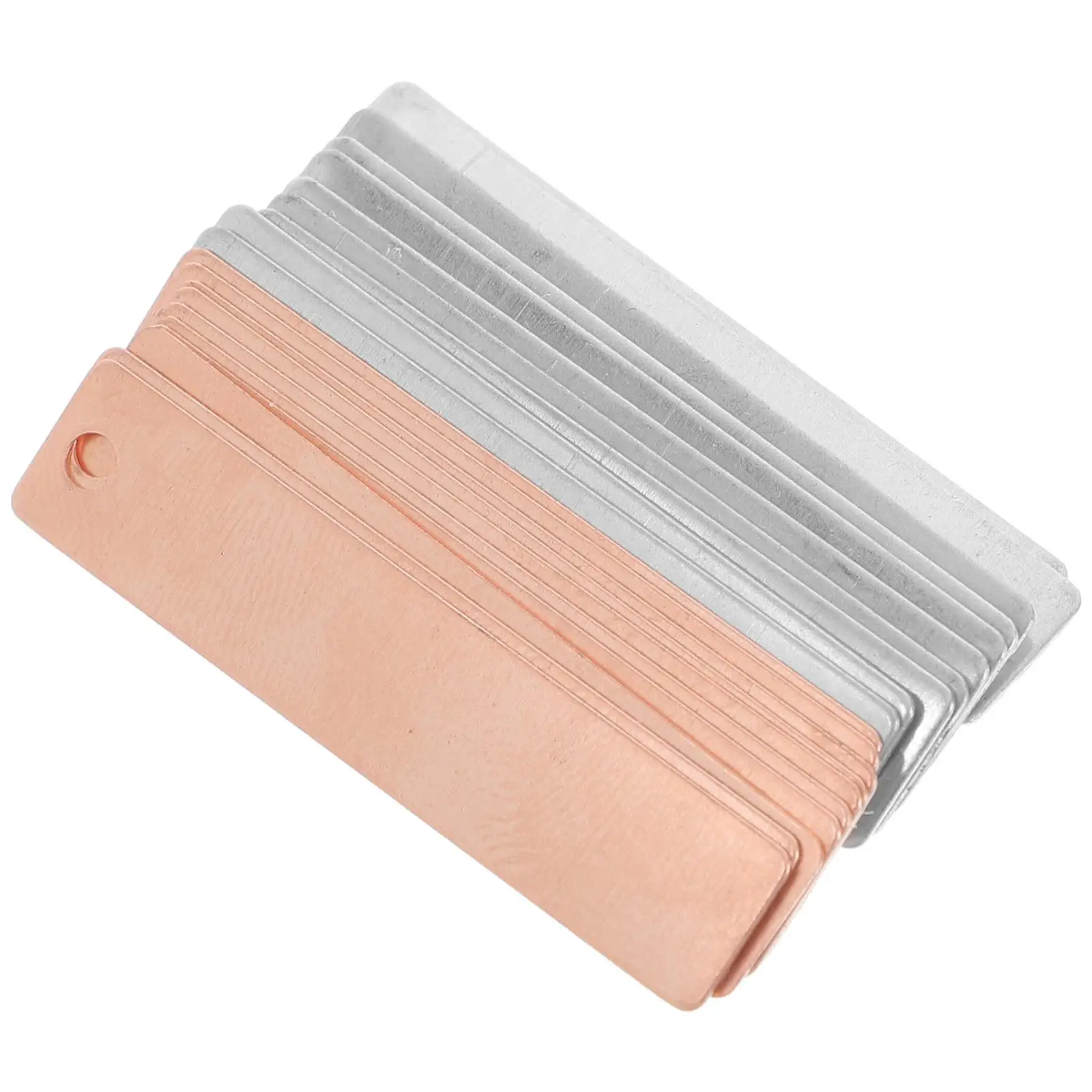 20Pcs Copper Zinc Sheets for Science Lab Equipment Calorimeter Plating Kit Experimental Materials Teaching